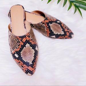 Madewell Low Heel Leather Mules. NWOB